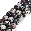 Natural Fire Crackle Agate Beads Strands G-L595-A02-01H-1