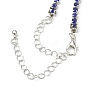 Alloy Rhinestone Cup Chain Necklaces NJEW-H217-03P-3
