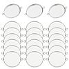 50Pcs 304 Stainless Steel Cabochon Connector Settings STAS-HY0001-88-1