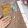 200Pcs 10 Styles Alloy Ribbon Ends FIND-SC0021-78-3