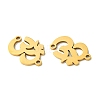 201 Stainless Steel Connector Charms STAS-U003-04G-2