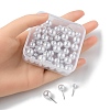 60Pcs 3 Size Grade A Plastic Imitation Pearl Stud Earrings for Women EJEW-YW0001-09-4