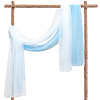 2Pcs 2 Colors Organza Fabrics DIY-OC0012-90B-1