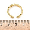 304 Stainless Steel Cubic Zirconia Cuff Open Rings for Women RJEW-Z122-02G-06-5