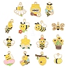 30Pcs 15 Styles Alloy Enamel Charms ENAM-YW0008-39-1