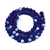 Frosted Opaque Glass Beads Strands LS-GLAA-T032-P6mm-MBB03-2