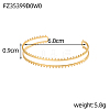 304 Stainless Steel Cuff Bangles STAS-OY007-69G-2