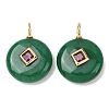 Dyed Natural Malaysia Jade Pendants G-H328-08G-C19-1