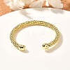 Classic Rack Plating Brass Cuff Bangle LS-BJEW-E071-23G-4