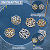 Unicraftale 8Pcs 4 Style Ion Plating(IP) 201 Stainless Steel Pendants STAS-UN0033-03-4