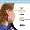 40Pcs Matte Alloy Beads FIND-BBC0004-09-2