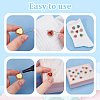 70Pcs 7 Colors Heart Sew on Rhinestones GLAA-AR0001-84-3