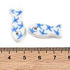 Printed Handmade Porcelain Beads PORC-A031-04-3
