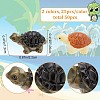 50Pcs 2 Colors Miniature Resin Mini Tortoise Display Decorations AJEW-CP0005-47-2