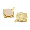 Brass Pendants with Shell KK-L208-30G-2