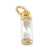 Brass with Cubic Zirconia Pendants KK-A269-68C-G-1