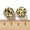 Printed Wood European Beads WOOD-G022-12D-3