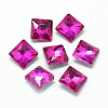 Pointed Back Glass Rhinestone Cabochons RGLA-T027-10x10mm-10-1