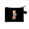 Initial Letter with Flower Cosmetic Bag PW-WG1F7F6-06-1