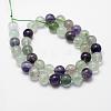 Natural Fluorite Bead Strands G-D840-56-6mm-AB+-2