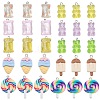 60Pcs 10 Styles Resin Pendants RESI-SC0002-82-1