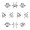 10Pcs Alloy Rhinestone Lapel Pin Backs for Backpack Clothes JEWB-HY0001-63P-1