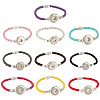   10Pcs 10 Colors PU Imitation Leather Braided Bracelet Makings FIND-PH0010-84-1