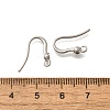 304 Stainless Steel Rhinestone Earring Hooks STAS-D310-01P-04-3