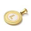 Ion Plating(IP) 304 Stainless Steel Pendants STAS-I204-L-G-2