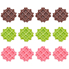 Olycraft 12Pcs 3 Colors PVC Waffle DIY-OC0009-63-1