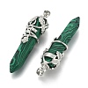 Synthetic Malachite Pointed Pendants G-O164-02-P02-2