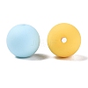 Rubberized Style Imitated Silicone Acrylic Beads MACR-T048-01A-11-2