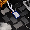 24Pcs 8 Styles Transparent PVC Badge Display Cards CDIS-FG0001-67-4