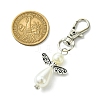 Angel ABS Plastic Imitation Pearl Pendant Decorations X1-HJEW-JM01359-02-2