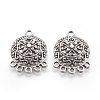Tibetan Style Alloy Chandelier Components PALLOY-F213-02AS-1