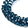 Electroplate Transparent Glass Beads Strands X-EGLA-A035-T6mm-A12-3
