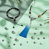 Tibetan Style Alloy 3 Hole Guru Beads TIBEB-ME0001-04-4