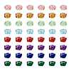  75pcs 5 colors Transparent Resin Beads RESI-TA0001-58-22