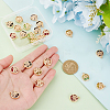 24Pcs 6 Colors Glass Connector Charms GLAA-PH0002-56LG-3