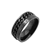 Rotatable Titanium Steel Finger Ring PW-WGE3233-08-1