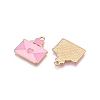 Valentine's Day Theme Alloy Enamel Pendants ENAM-T020-50J-02-2