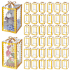 Folding Heart Print Transparent PVC Gift Packing Boxes CON-WH0085-192C-01-1