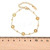304 Stainless Steel Sun Link Bracelets for Women BJEW-Z161-04G-3