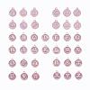2 Sets 2 Styles Golden Plated Alloy Enamel Charms ENAM-YW0001-28B-1