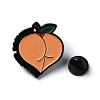 Peach Butt Zinc Alloy Enamel Pin Brooch JEWB-C025-02B-EB-1