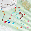 1000Pcs 10 Colors Opaque Acrylic Linking Rings OACR-PH0001-91-2