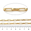 Handmade 304 Stainless Steel Rectangle Box Chains STAS-F341-04G-3
