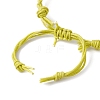Adjustable Braided Waxed Cotton Macrame Pouch Bracelet Making BJEW-JB09698-6