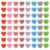 Printed Opaque Resin Cabochons CRES-TA0001-72B-3