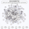 200Pcs 201 Stainless Steel Stamping Blank Tag Pendants STAS-DC0007-11-4